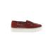 Vince Camuto Sneakers: Slip On Platform Casual Red Print Shoes - Women's Size 7 - Round Toe