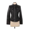 MICHAEL Michael Kors Leather Jacket: Black Jackets & Outerwear - Women's Size Small