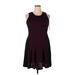 Mossimo Casual Dress - A-Line: Burgundy Dresses - New - Women's Size 2X-Large