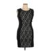 Cynthia Rowley TJX Casual Dress - Mini High Neck Sleeveless: Black Dresses - Women's Size 14