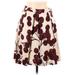 Yoana Baraschi Casual Skirt: Burgundy Jacquard Bottoms - Women's Size 6