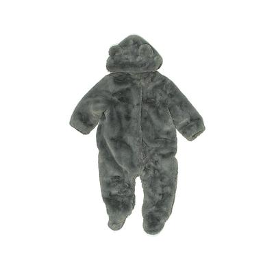 Zara Baby One Piece Snowsuit: Gray Sporting & Activewear - Size 6-9 Month
