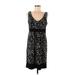 MICHAEL Michael Kors Casual Dress - Party Scoop Neck Sleeveless: Black Print Dresses - Women's Size Medium