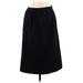 Worthington Casual Skirt: Black Solid Bottoms - Women's Size 14 Petite