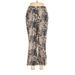 J.Crew Linen Pants - High Rise Flared Leg Boyfriend: Gold Bottoms - Women's Size 6