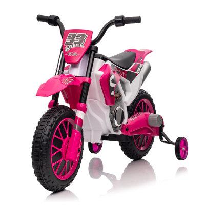 Allied Plush Inc Ride On Motorcycle, Dirt Bike 12 Volt Battery Powered Ride On Toy | 26.75 H x 20.25 W x 42 D in | Wayfair TH17N1084-W04