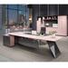 My Lux Decor 118.11" W L-Shaped Office Furniture | 29.52 H x 118.11 W x 31.49 D in | Wayfair 14:200004890#2.4m-right