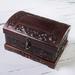 Astoria Grand Uthyr Jewelry Box Wood/Leather in Brown | 7.75 H x 14.25 W x 9.5 D in | Wayfair DDDA344BD1224B42845B1228B9993D6C