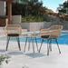 George Oliver Fiorella 2 - Person Outdoor Seating Group Synthetic Wicker/All - Weather Wicker/Metal/Wicker/Rattan in Yellow/Black | Wayfair