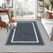Gray/White 108 x 72 x 0.12 in Living Room Area Rug - Gray/White 108 x 72 x 0.12 in Area Rug - ZACOO Washable Indoor Rug Bordered Geometric Carpet Accent Area Rug for Bedroom Living Room | Wayfair