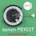 Sunon-Mouvement à quartz Ligne PE902T Mouvement à trois aiguilles avec 2 yeux et date Petit