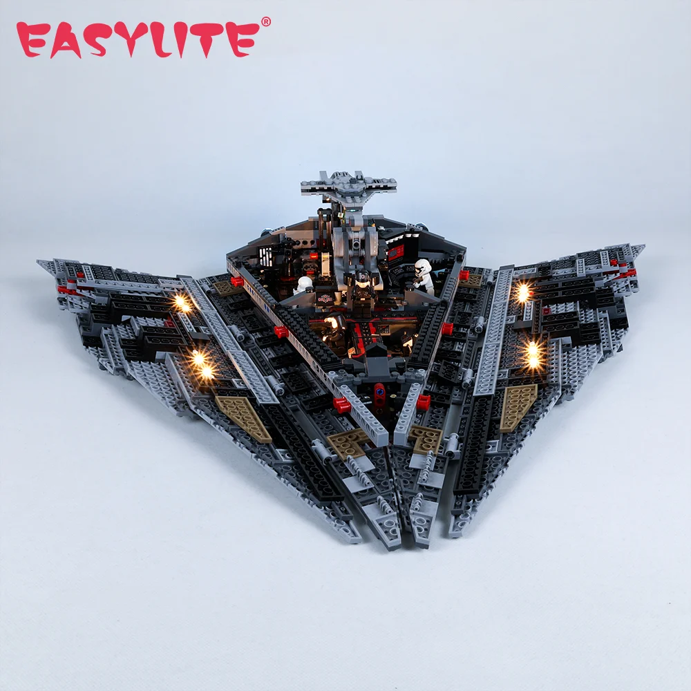 EASYLITE LED-Lichtset für 75190 First Order Star Destroyer Spielzeug Bausteine Beleuchtungsset nicht im Lieferumfang enthalten Image
