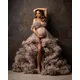 Robes de Rhà plusieurs niveaux pour femmes robe Maxi de grossesse pour baby shower compromis fête
