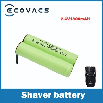 Ecovacs-Batterie Ni-laissée pour rasoir 2.4V 2000mAh HQ8825 HQ8845 HQ8865 HQ8875 HQ7615