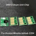 20PCS DR512 DR 512 Drum Unit Chip For Konica Minolta bizhub C224 C364 C284 C454 C554 7822 7828 Color