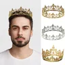 Vintage men's Royal King Crown Queen Tiara Crown accessori da ballo da sposa Metal Prince Crowns
