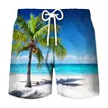 Coconut Tree Graphic surf Board Shorts pantaloni uomo 3D Print Tropics Sea Island Beach Shorts