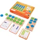 Montessori Ten-Frame Math Toys Preschool Children Number Sense Logical Thinking Count Kids Early