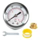 0-15PSI 0-1Bar Fuel Pressure Gauge Stainless Double Scale Pressure Gauge for Fuel Injections Systems