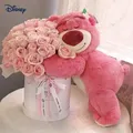 Disney Toy Story Lotso Cute Bear Strawberry Sofa Plush Pillow Stuffed Toys Children Girls Friends