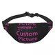 Personalized Custom Photo Logo Fanny Bag Customized Customized DIY Print Sling Crossbody Waist Pack