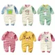 0-2 Age Baby Clothes Cartoon Long Sleeve Climbing Clothes Spring Autumn Newborn Underwear Jumpsuit