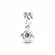 Romantic S925 Sterling Silver Rose Flower Charm Fit Pandora Bracelet For Women's Outing Jewelry Diy