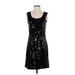 Nicole by Nicole Miller Cocktail Dress: Black Stars Dresses - Women's Size Small