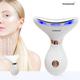 TEWIRROW Face and Neck Anti Wrinkle Massager 3 Colors LED Photon Therapy Against Double Chin