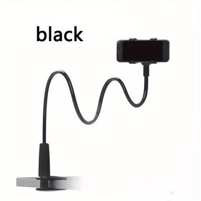 TEMU Gooseneck Phone Holder Bed Flexible Arm, Overall Length 29.53 Inch, 360 Adjustable Clamp Clip, Overhead Cell Phone Mount Stand For Bed, Desk, All Cellphone