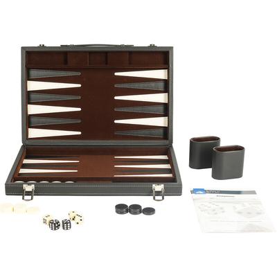 Buffalo - Backgammon mit Intarsien 35 x 24 cm schwarz