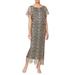 Metallic Crochet Lace Blouson Dress