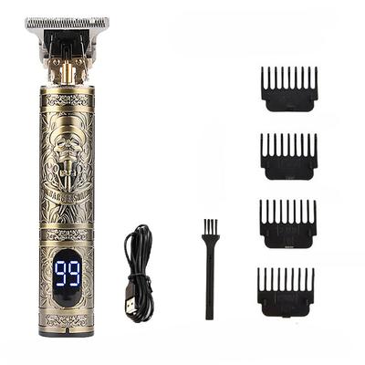 USB Rechargeable Hair Clippers and Beard Trimmer for Men - Precise T-Blade Trimmer with LCD Screen - Grooming Kit for Men