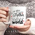 1pc Funny Mom Birthday Gifts - The World Best Mom Novelty Mother's Day Gift Ideas From Daughter Or Son Unique Christmas Gifts Mug For Mom 11 Oz Love Mom Mug