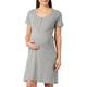 MAMA.LICIOUS Damen MLMIRA LGM JRS Nightgown 2F A. E. NOOS Nachthemd, Grau, L