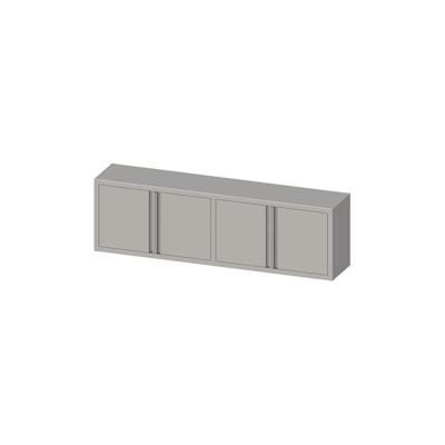 Stalgast Edelstahl Hängeschrank mit Flügeltüren 2000x400x600 mm, verschweißt Image