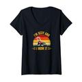 Damen Funny Gardening Shirts I'm Sexy And I Mow It Outdoor Outfit T-Shirt mit V-Ausschnitt