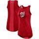 Nike Red Washington Nationals Logo Fade High Neck Performance-Tanktop für Damen