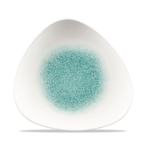 Churchill 12 x Teller flach dreickig 22,9cm RAKU Jade green Image