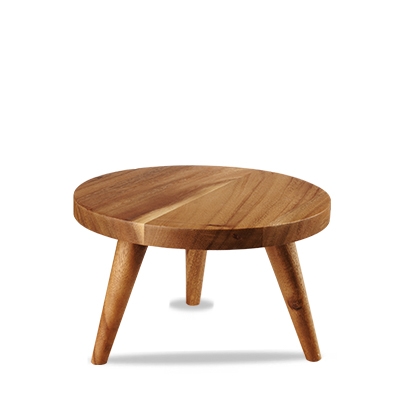 Churchill 4 x Holz-Stand rund 25cm ALCHEMY ACACIA WOOD Image