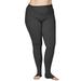 Extra Large Toeless Compression Tights for Women 20-30mmHg - Black 5X-Large