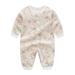 Baby Crawl Suit Button Suit Rompers Bodysuit Outfits Romper Long Sleeved Pants Crawl Suit Outfit Boy Baby Boy Clothes Winter Baby Boy Rompers 9 12 Months Zip