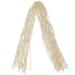 Dirty Little Braids Wig Synthetic Dreadlock Extensions Men and Women Hair Hip Hop Fashion White High Temperature Wire