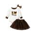 Hirigin Complete Halloween Dress-up Set for Girls: Romper Skirt and Headband