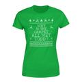 Veracco Why is The Carpet All Wet Todd Christmas T-Shirt for Women - Funny Ugly Costumes | Cool Graphic Tee Idea (Irish Green)