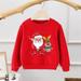 Bjutir Toddler Boy Christmas Outfit Long Sleeve Bys Tops Christmas Kids Child Baby Girls Letter Cute Cartoon Sweatshirt Tops Xmas Outfit
