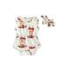 aturustex Stylish Rabbit Romper with Round Neck and High Waist