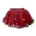 Tengma Toddler Grils Tulle Tutu Skirts Tutu Mesh Skirt Outwear Summer Fashion Dress Dress Dress Princess Dress Grils Short Skirts Wine 150