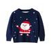 HBYJLZYG Christmas Pullover Sweaters Santa Claus Sweatshirt Tops For Baby Young Winter Long Sleeve Round Neck Santa Claus Printed With Clothes Soft Warm Xmas For 2-7 Years