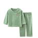 ZMHEGW Toddler Outfits Children S Fuzzy Pajama Spring And Autumn Thickened Home Wear For Boys And Girls Large Warm Children Clothes Sets